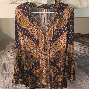 Free People Bell Sleeve Top.